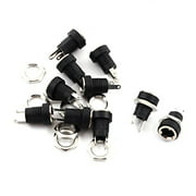 URBEST 15Pcs 2.1mm x5.5mm 2 Pins DC Power Jack Female Panel Mounting Connector Socket