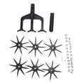 thumbnail image 3 of Garden Aerator, Lightweight Removable Garden Soil Scarifier  For Garden, 3 of 8