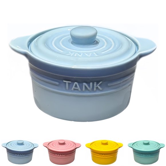 Qeeadeea Bouillon Cups, French Onion Soup Bowls With Handles, French Onion Soup Crocks Oven Safe, Microwave Soup Bowl With Lid, Soup Mug-blue500ml