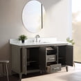 thumbnail image 5 of Vanity Art 60” Single Sink Bathroom Vanity Cabinet with Engineered Marble Countertop, 5 of 13