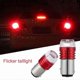 thumbnail image 3 of 2X Red 1157 BAY15D P21/5W Strobe Flash Light Brake Blink Led Tail Reverse Bulb, 3 of 5