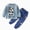 boy outfits-Dark Blue, variant on TOWED22 Fall Winter Outfit Infant Toddler 2Pcs Long Sleeve Graphic Pullover Top Round Neck Jogger Pants Cozy Clothes Set(Dark Blue,3-6 M)