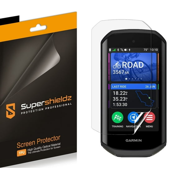 (2 Pack) Supershieldz Designed for Garmin Edge 1050 Screen Protector, High Definition Clear Shield (TPU)