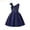 Blue, variant on Toddler Kids Girls Prints Sleeveless Party Hoilday Frocks Court Style Bowknot Dress Princess Clothes,Vintage Girls Dress Sizes 3-4 Years Blue