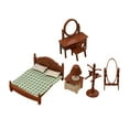 thumbnail image 3 of Juego de muebles de dormitorio para casa de muñecas Baoblaze mini perchas para ropa juguetes de juego de imitación, 3 of 8