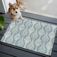 thumbnail image 3 of 2x3 Ft Entryway Area Rug, Southwestern Blue Boho Kitchen Rug Runner Washable Floor Mat, Vintage Mexican Ethnic Flowers Non Slip Indoor Door Mat Throw Carpet for Bathroom Living Room Bedroom, 3 of 8