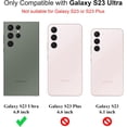thumbnail image 2 of Thin Samsung Galaxy S23 Ultra 5G Case (6.8 Inch) Clear Hard Back + Soft TPU Bumper [Air Pocket Corners] Shockproof Phone Cover for Galaxy S23 Ultra (2023) - Transparent, 2 of 14