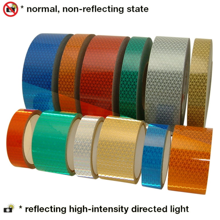 Gold High-Intensity Reflective Tape , Oralite High-Intensity Retro-Reflective  Tape - V92 Blue (5-mils thick)