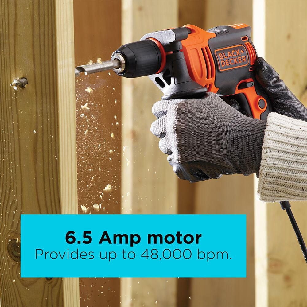 BLACK+DECKER 6.5 Amp 1/2-inch Hammer Drill