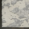 thumbnail image 5 of Nourison Textured Contemporary Abstract Ivory/Grey 5'3" x 7'3" Area Rug, (5' x 7'), 5 of 9