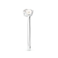 thumbnail image 3 of ANGARA Freshwater Cultured Pearl & Tilted Diamond 2-Stone Grande Engagement Ring in 14K White Gold for Women | June Birthstone, Birthday, Anniversary, Jewelry Gift for Women | Pearl Ring, 3 of 7