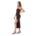 thumbnail image 4 of Forever 21 Women’s Strapless Lace Maxi Dress with Ruffle Side Slit, Fitted Bodice and Elegant Evening Silhouette for Parties and Special Occasions, XS-XL, 4 of 6