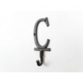 thumbnail image 2 of Whitewashed Cast Iron Letter C Alphabet Wall Hook 6 in, 2 of 2