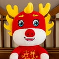 thumbnail image 5 of vnanda Three-dimensional Dragon Toy Kawaii Cartoon Dragon Plush Toy Soft Stuffed Pillow Chinese Zodiac Dragon Year of 2024 Mascot Ornament Home New Year, 5 of 8