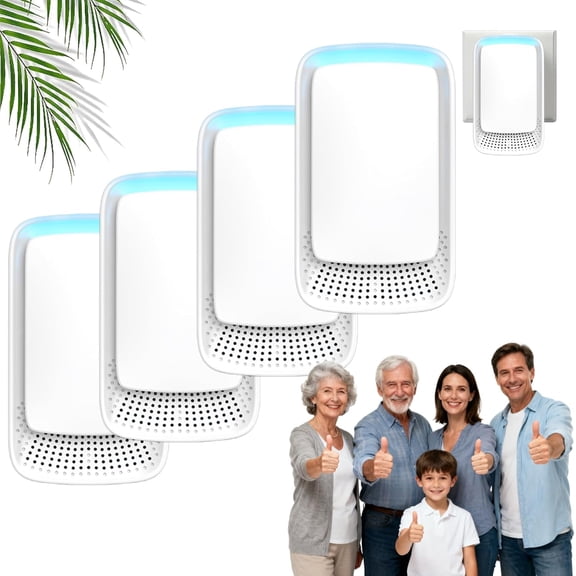 Clairu Revolutionary Air Purifier, Claru Ionic Air Purifier Plug In, Remove Smell and Pollutants, Ultra-Quiet, Suitable for Bedrooms, Toilets, Closets, Pet Room (4PCS