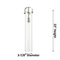 thumbnail image 4 of Innovations Lighting  Pilaster - 1 Light 4" Stem Hung Pendant Clear/Satin Nickel, 4 of 5