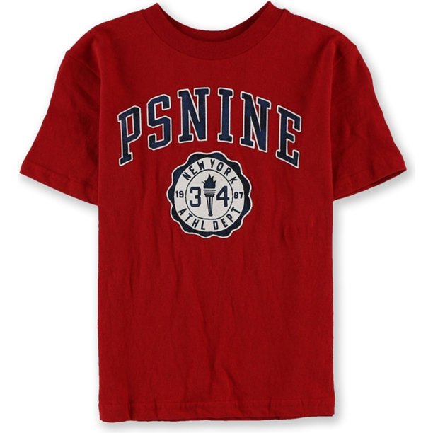 Aeropostale Boys Ps Psnine camiseta gráfica, rojo, 5 Aeropostale Camiseta gráfica