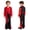 Red, variant on Kids Boys Flamenco Dance Outfit Pullover Shirt with Pants Set Color Block Dancing Clothes Competition Costume Red 14