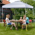 thumbnail image 4 of Costway Carpa Plegable 3x3 m Cenador Tienda Emergente Pop Up 8 Personas Gazebo Pabellón con Doble Techo Altura Ajustable Playa Jardín Patio, 4 of 10
