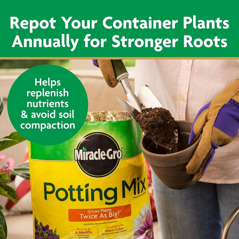 Hyponex Miracle-Gro Organic Potting Mix Soil, 16 qt