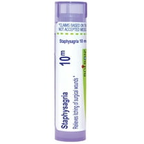 Boiron Staphysagria 10M, Homeopathic Medicine for Itching Of Surgical Wounds, 80 Pellets