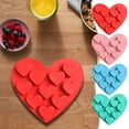 thumbnail image 3 of 10-Cavity Heart Silicone Molds Valentines Day Mini Heart Shaped Molds,Non Stick Chocolate Molds for Baking Pudding,Cake,Candy,Cookie,Ice Cube,Soap Making, 3 of 9