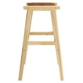 thumbnail image 4 of Modway Saoirse 29.5" Faux Leather & Wood Bar Stool in Natural/Brown (Set of 2), 4 of 10