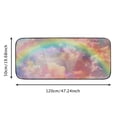 thumbnail image 5 of WERPE Rainbow Clouds Sky 19.68x39.37in Square Floor Mat Indoor Outdoor Burlap Felt Anti-Slip Recycled Rubber for Home Entrance 19.68*47.24 in, 5 of 6