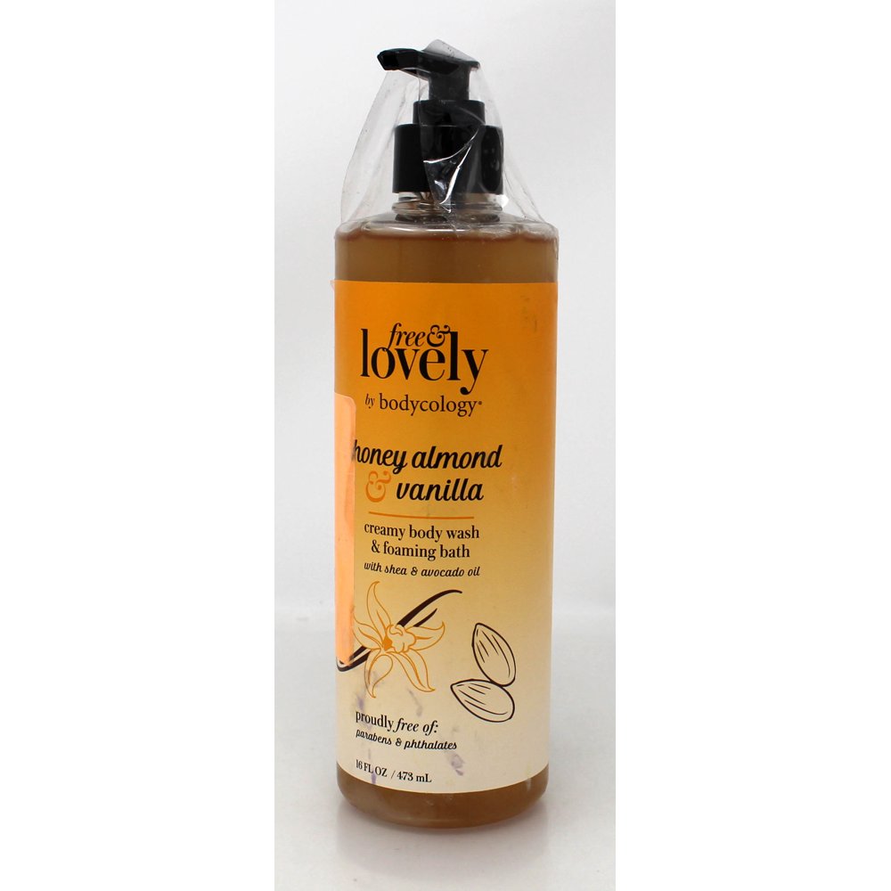 Bodycology Free & Lovely Honey Almond & Vanilla Body Wash 16 Ounce