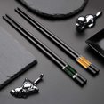 thumbnail image 4 of Glass Fibre Chopsticks, 6 Pairs Dishwasher Safe Chopsticks Cutlery 243 Mm With 6 Ceramic Chopsticks Pads, 4 of 5