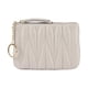 thumbnail image 1 of Monedero Zulema Tarjetero de Piel Gris Mini para Mujer, 1 of 8