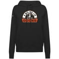 thumbnail image 2 of Women's Levelwear Black Anaheim Ducks Adorn Banner Arch Pullover Hoodie, 2 of 3