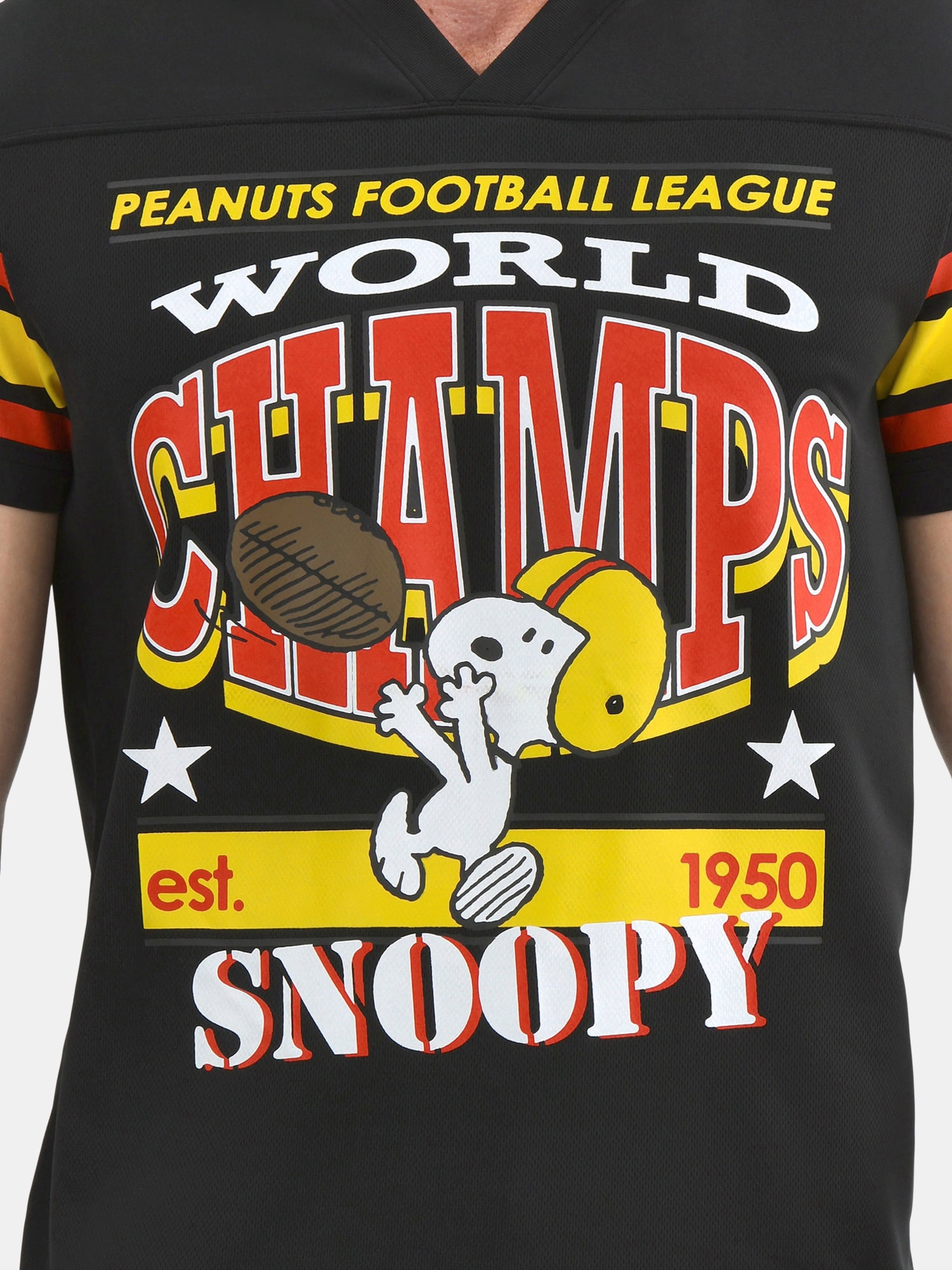 Snoopy Men's and Big Men's Mesh Football Jersey, Sizes S-3XL