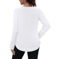 thumbnail image 5 of Camisa XIEERDUO de manga larga para natación, protector contra salpicaduras, color blanco, talla M, 5 of 5