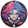 thumbnail image 3 of Psychedelic Clown Joker Round Carpet Circle Rug Outdoor Patio Area Rug Washable Large Area Rugs Hallway Room Decor Fitness Mats, 3 of 8