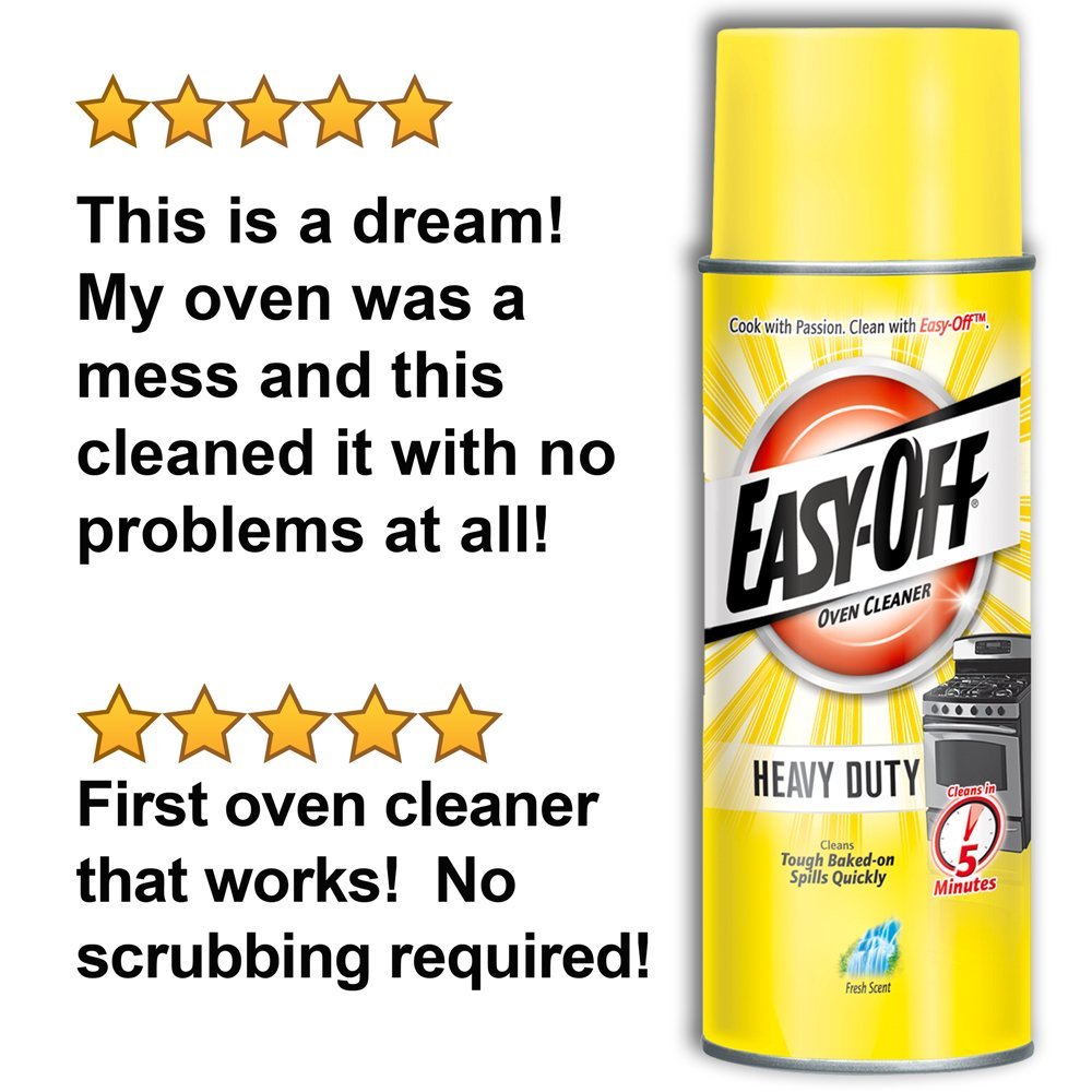 Easy-Off Heavy Duty Oven Cleaner Spray, Regular Scent, 14.5oz, , Removes Grease - image 5 of 7