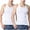 White, variant on snilers 2 Pack Big and Tall Men's Undershirts Cotton Crewneck Sleeveless T-Shirt Soft Breathable Comfortable Undershirt