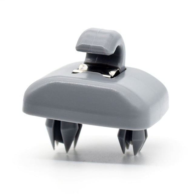 Clip interior para visera solar de 2 piezas, gancho de suspensión de visera solar de plástico Compatible con A1 A3 A4L A5 A6L A7 Q3 Q5 Q7 TT Juego de dos piezas gris
