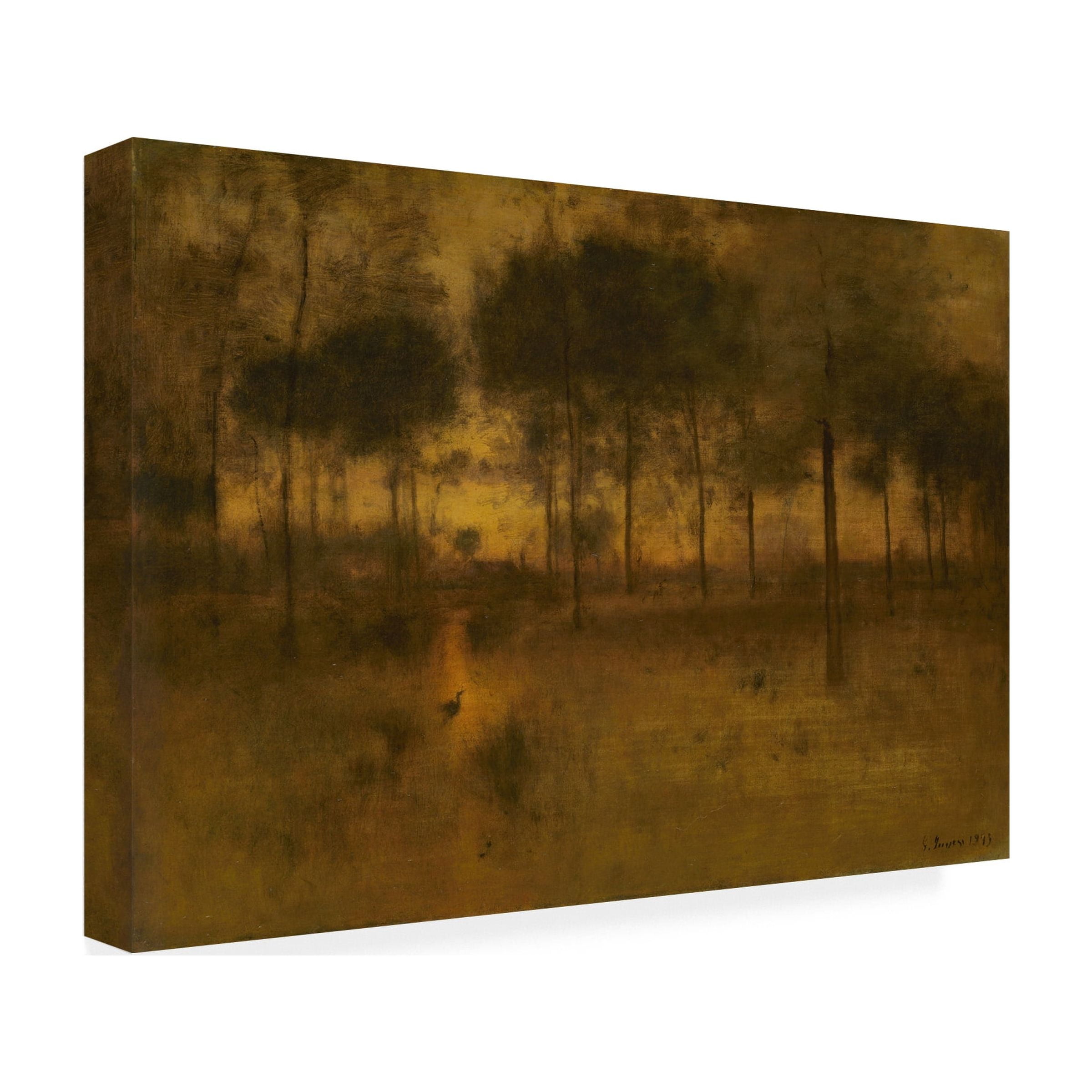 George Inness 'The Home Of The Heron' Canvas Art