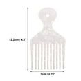 thumbnail image 4 of Unique Bargains Wide Tooth Hair Pick Comb Hair Styling Tool for Men Women White 4.8 Inch, 4 of 7