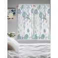 thumbnail image 4 of Turquoise Coastal Living Room Curtains 72 Inches length, Summer Beach Coral Shell Starfish Ocean Window Treatment Curtain Drapes, Light Filtering Drapes for Bedroom Laundry Room, 52"x72", 2 Panels, 4 of 7
