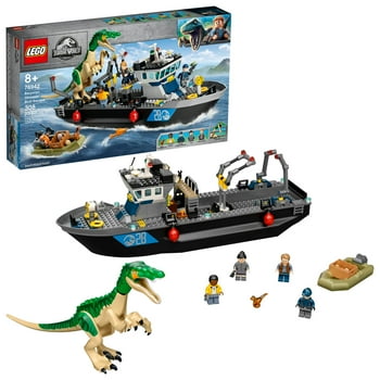 LEGO Jurassic World Baryonyx Dinosaur Boat Escape 76942 Building Set (308 Pieces)