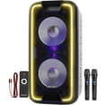 thumbnail image 4 of Dolphin SP-210RBT Portable Bluetooth Party Speaker on Wheels with Lights, 10" PartyBox, 4 of 11