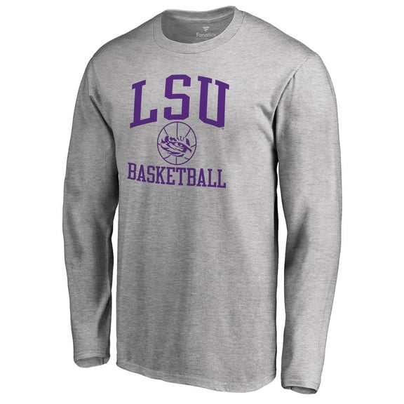 Men's Heathered Gray LSU Tigers In Bounds Long Sleeve T-Shirt