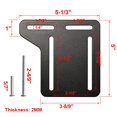 thumbnail image 4 of 2Pcs Bed Frame Brackets Adapter for Headboard Extra, Heavy Duty Bed Modification Plate, Headboard Attachment Bracket with Hardware, 4 of 4