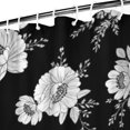 thumbnail image 3 of Pioneer Flower Floral Print Pattern Shower Curtain 72"x84", Bathroom Decorative Shower Curtain Set with 12 Hooks, Waterproof Washable, 3 of 6