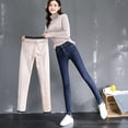 thumbnail image 3 of GaThRRgYP Jeans for Women,Fashion Women Plus Size Plus Velvet Elastic High Waist Casual Pencil Pants, 3 of 9