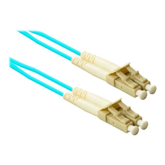 eNet Components - Patch cable - LC multi-mode (M) to LC multi-mode (M) - 1 m - fiber optic - duplex - 50 / 125 micron - OM3 - aqua