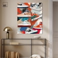thumbnail image 3 of Sneaker Paint Collage Canvas Trendy Sneaker Art by Art Remedy, Gallery Wrapped, 30" x 36", 3 of 7