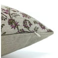 thumbnail image 3 of Fabdivine Thick Linen Hand Block Print Boho Throw Cushion Cover , 20"X20", Pink, 3 of 5